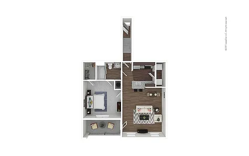 Floor plan The Collin - Workforce Housing