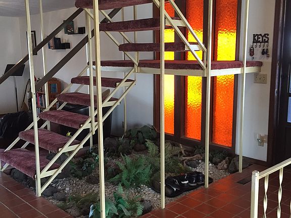 Staircase and Indoor Garden