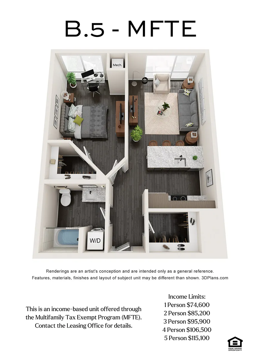 Floor plan B.5 - MFTE