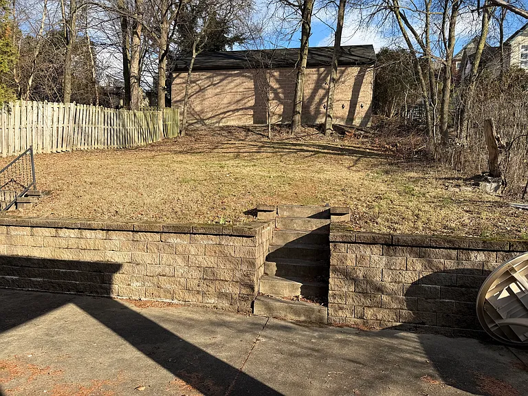 Private yard_which backs to Grandview Ave.