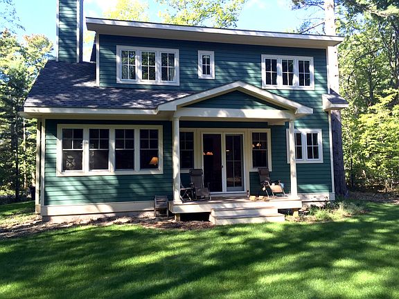 Back yard view of house