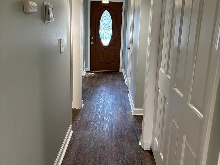 View of front door from main hallway