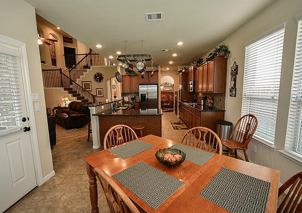 View from breakfast area into kitchen.