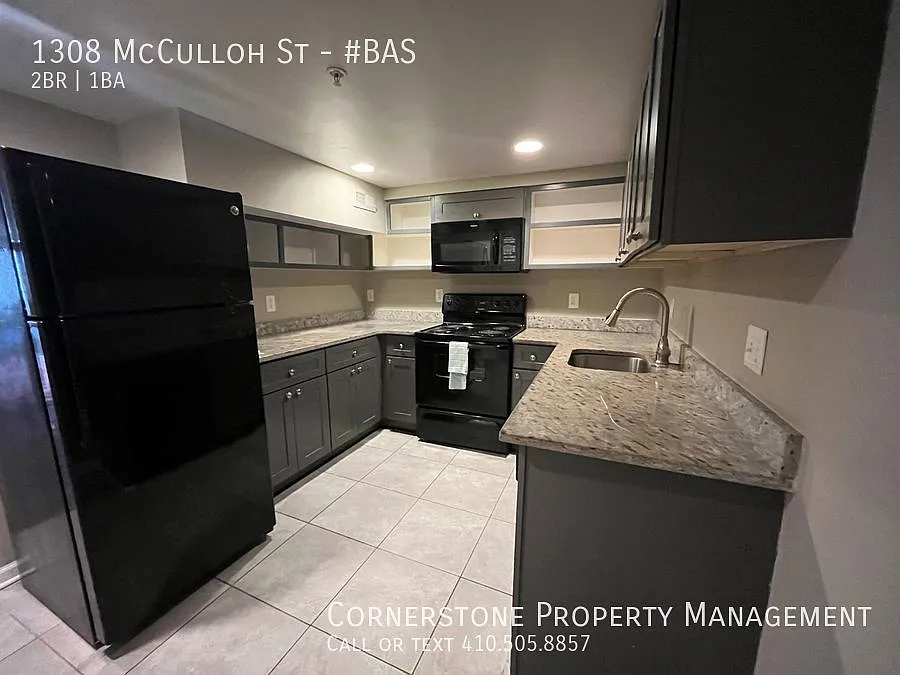 2 Beds 1 Bath | $1295 | 1308 McCulloh St Baltimore MD 21217 — Photo 4
