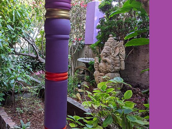 Garden with Balinese Ganesh