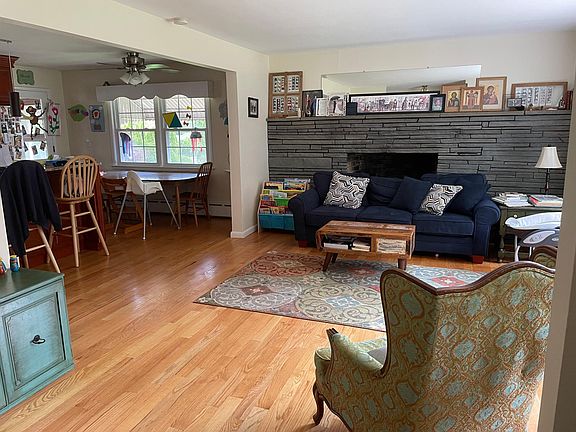 Living room opens to eat in