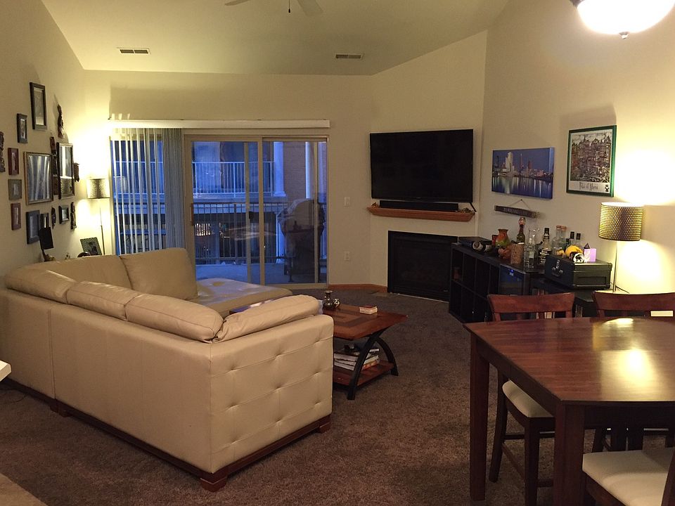 Living room with dining space