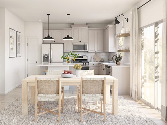 Dining area near kitchen