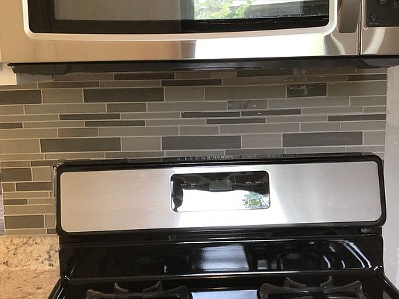 Stainless steel stove/mw