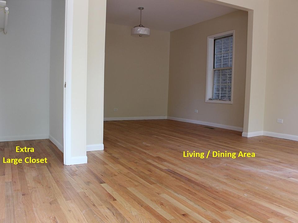 Large Closet and Living Dining Area