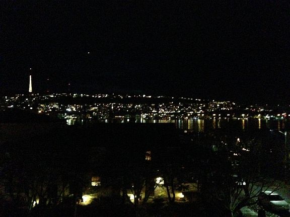 South Lake Union at night.