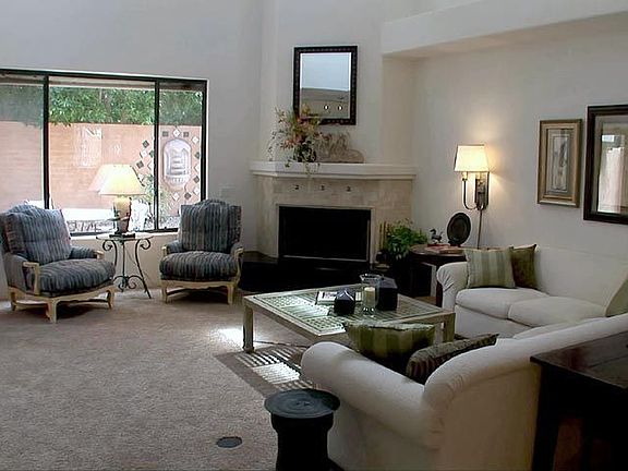 Soaring Ceilings in Living Room