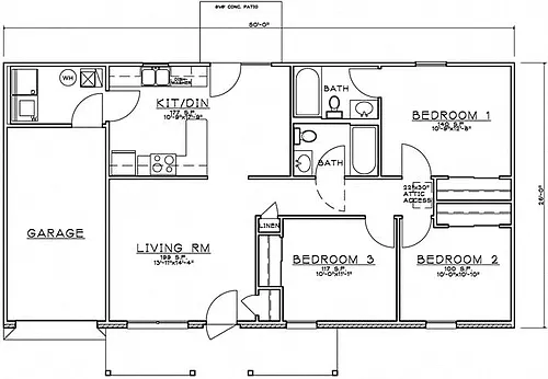 Floor plan 3 Bedroom