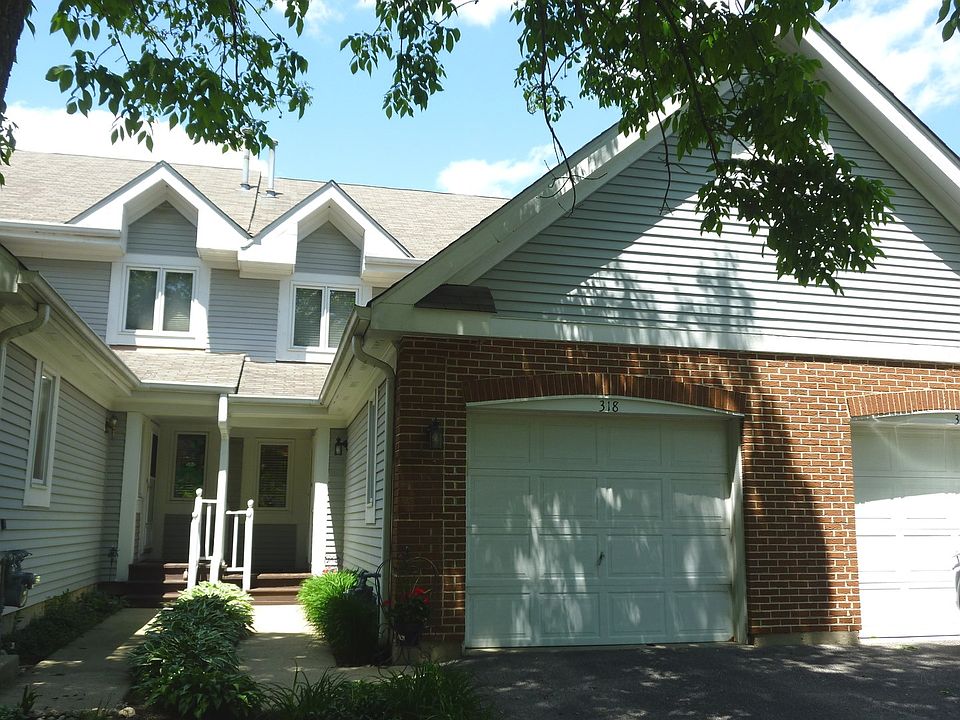 Great curb appeal!  Mature landscaping and maintenance free