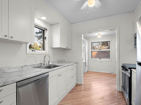 Kitchen with new appliances and cabinets