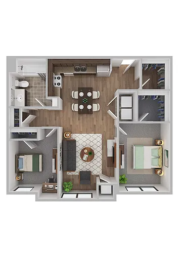 Floor plan 2 Bedroom