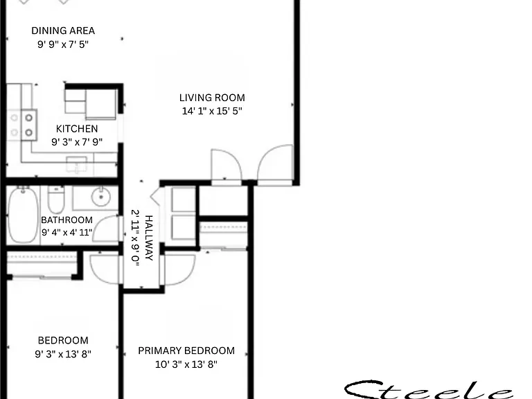2x1 l 793 sq ft l Steele Manor 2x1 l 793 sq ft l Steele Manor