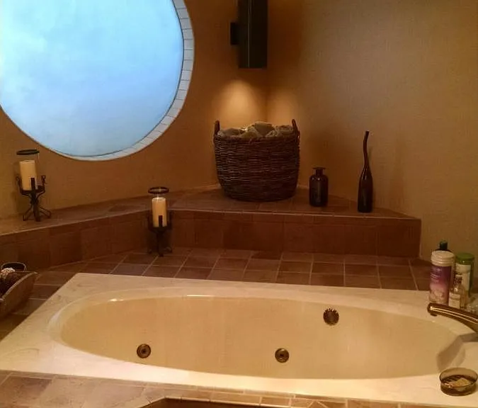 Master bathroom with all the comforts.