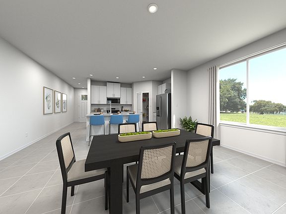 Rendering of the Dining Area in the Orchid Floorplan.