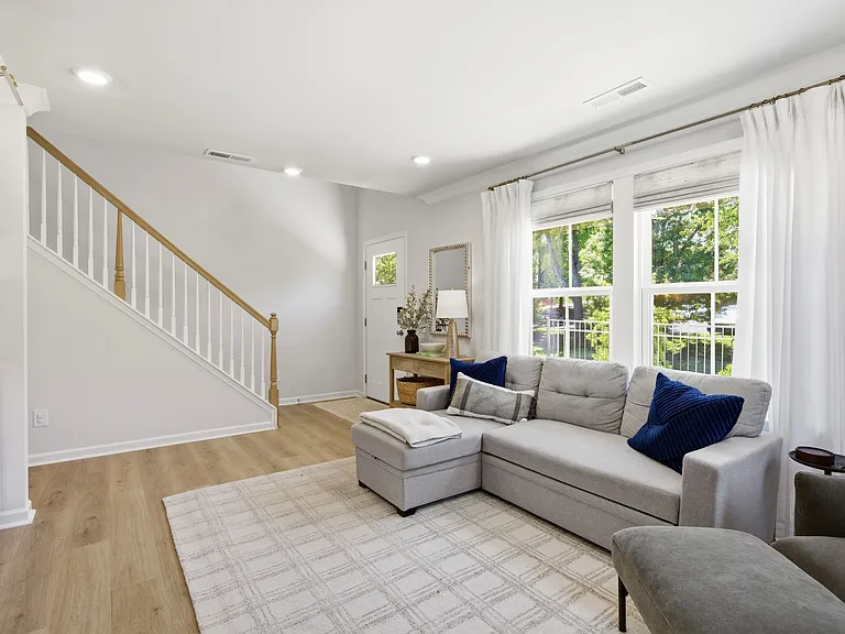 Lower Level: Built-In Desk & Family Room with Full Bathroom