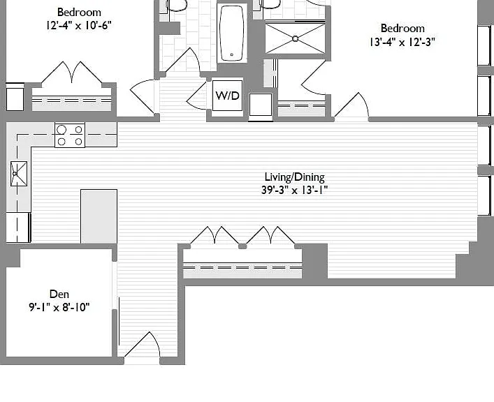 2-Bedroom 2-Bathroom w/ Den 1,208 sqft 2-Bedroom 2-Bathroom w/ Den 1,208 sqft