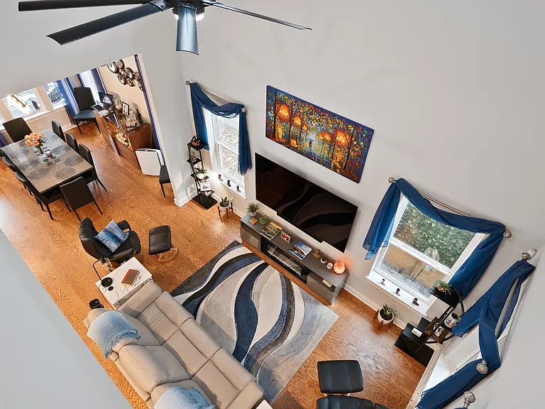 View from second floor hallway