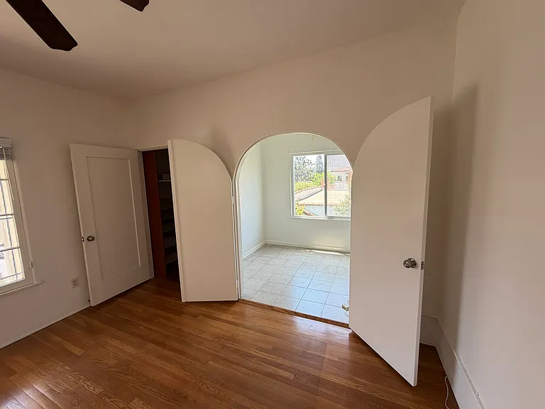 Formal dining room looking into informal eating area