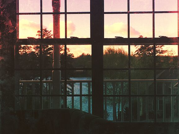 view from kitchen area