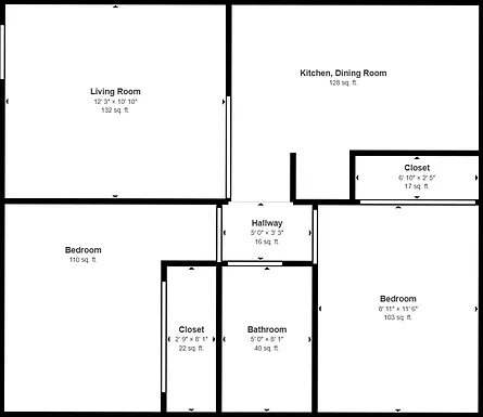 2 bed, 1.0 bath, 630 sqft, $1,199 — Photo 3