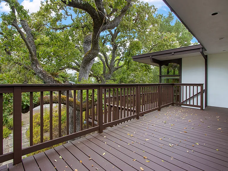Wrap around deck at the front yard