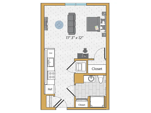Floor plan Studio