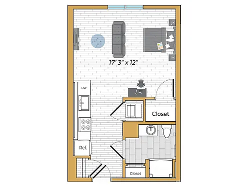 Floor plan Studio