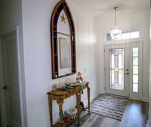 Leaded Glass Entry Door