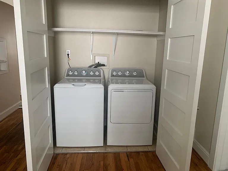 Washer and dryer in bonus room main level