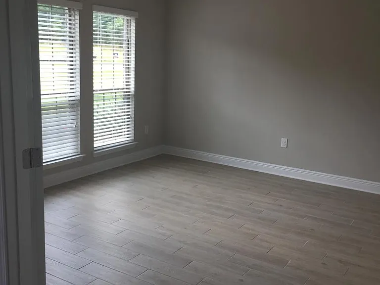 Living room with french doors