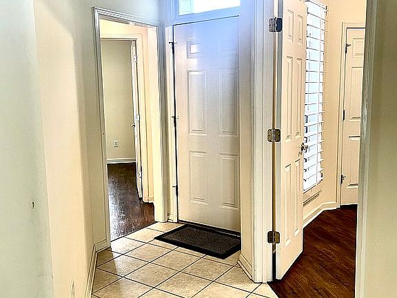 A view of the front door