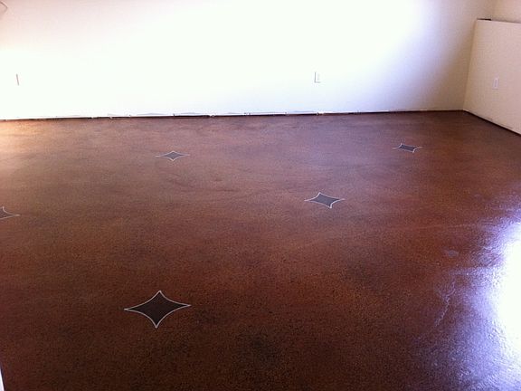 Basement floor (before trim)