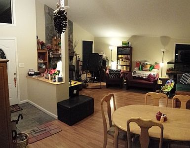 From Dining room into living