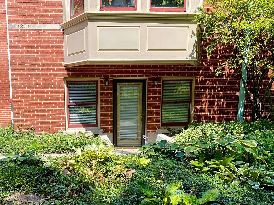 Front entrance to apartment unit.