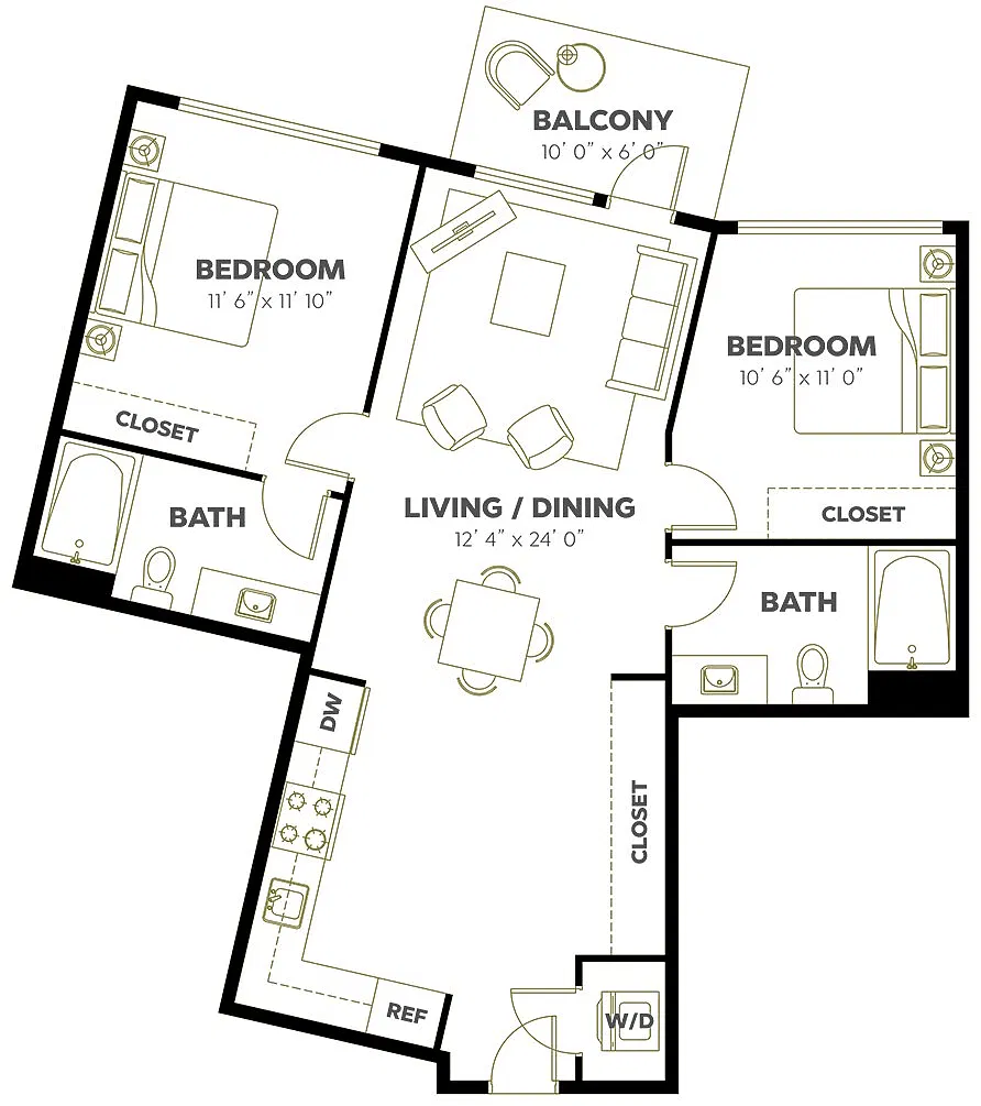Floor plan 2X2 D3