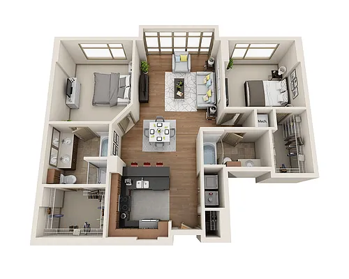 Floor plan Plan I (B2A)