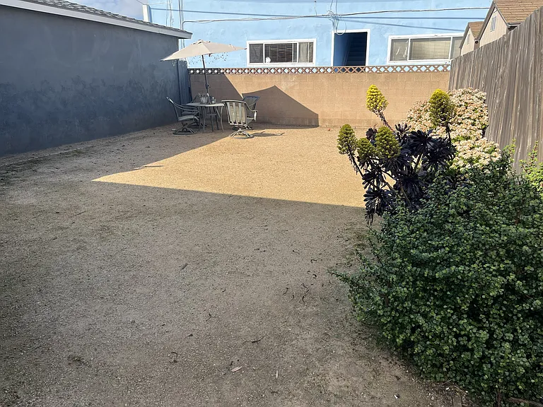 shared private backyard