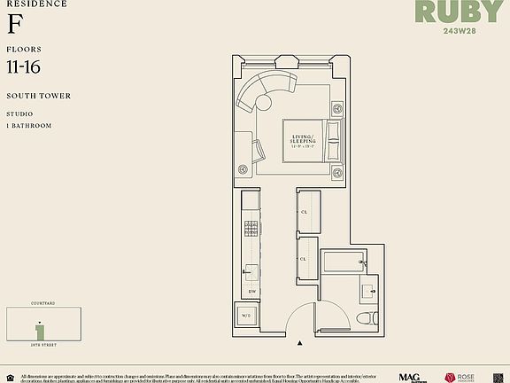 2nd image of 243 W 28th St #S12f