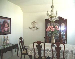 formal dining area