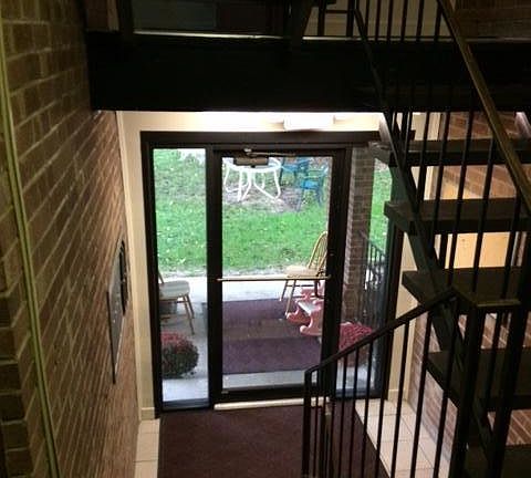 View toward common door from Middle level