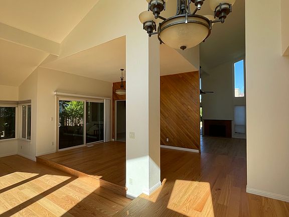 Living room and dining room