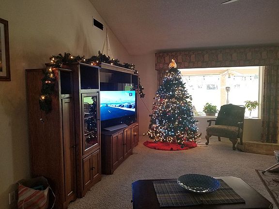 Living room at Christmas