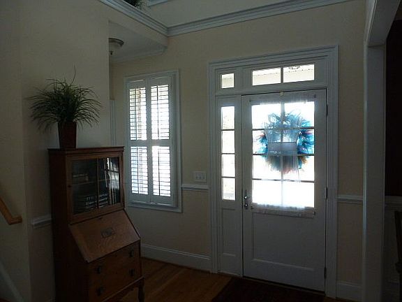 Mill-work around front door