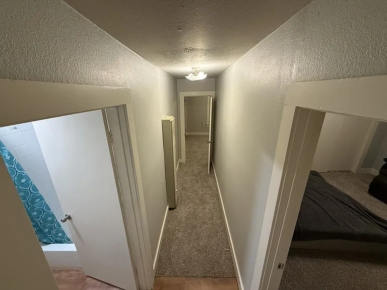 Long connection hallway to bedroom #2