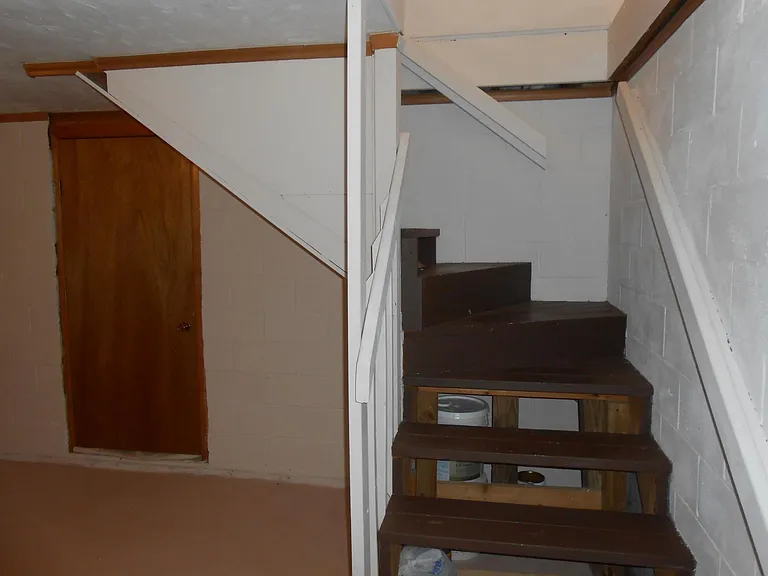 stairs leading down to the basement